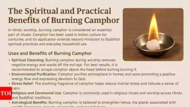 A centuries -old knowledge shows that burning camphor, especially when scrapped lightly, gives optimal results