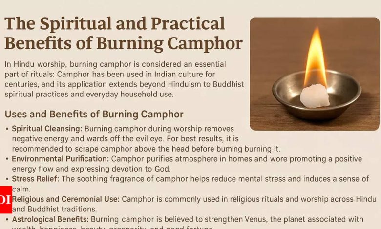 A centuries -old knowledge shows that burning camphor, especially when scrapped lightly, gives optimal results A centuries -old knowledge shows that burning camphor, especially when scrapped lightly, gives optimal results